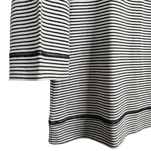 LRL Ralph Lauren Size XL Shirt Pullover Lightweight Knit Striped Black White - Picture 7 of 9